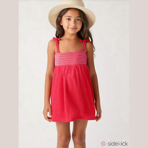 Cat & Jack Red Sundress with UPF 50+ Size L